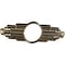 Ekena Millwork Elizabeth Architectural Grde PVC Pierced Medallion, 16"W x 8"H x 7 5/8"IH x 4 3/8"IW x 1/2"P, Brass CMPP16X08EBABS - alternate 3